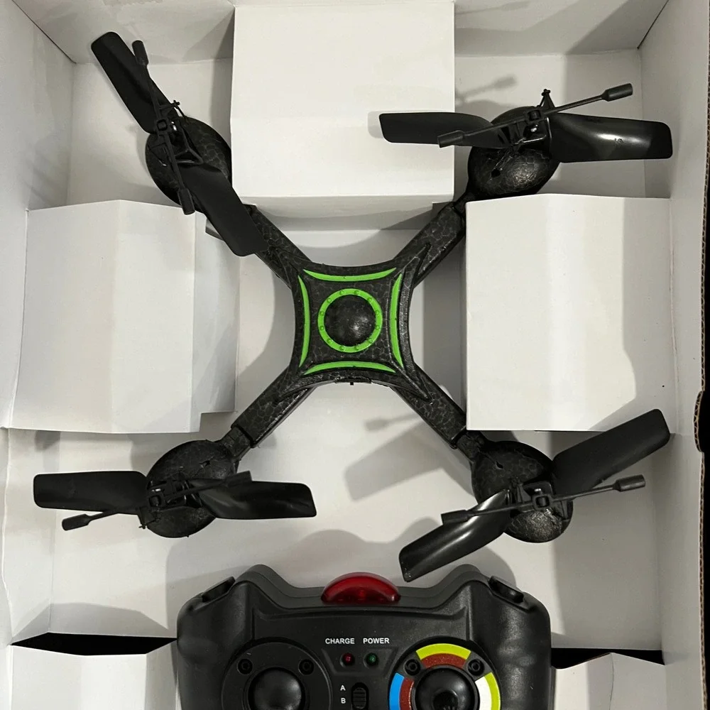 Playmaker Toys QFO Quadro Blade Copter 12in Infrared Remote Control Drone 226118
